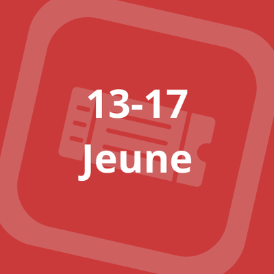 Carte de saison-Individuel - Jeune (13 ans à 17 ans)